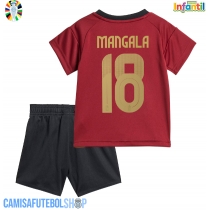 Camisa de time de futebol Bélgica Orel Mangala #18 Replicas 1º Equipamento Infantil Europeu 2024 Manga Curta (+ Calças curtas)